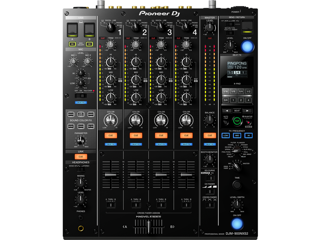 DJM-900NXS2 4-channel digital pro-DJ mixer
